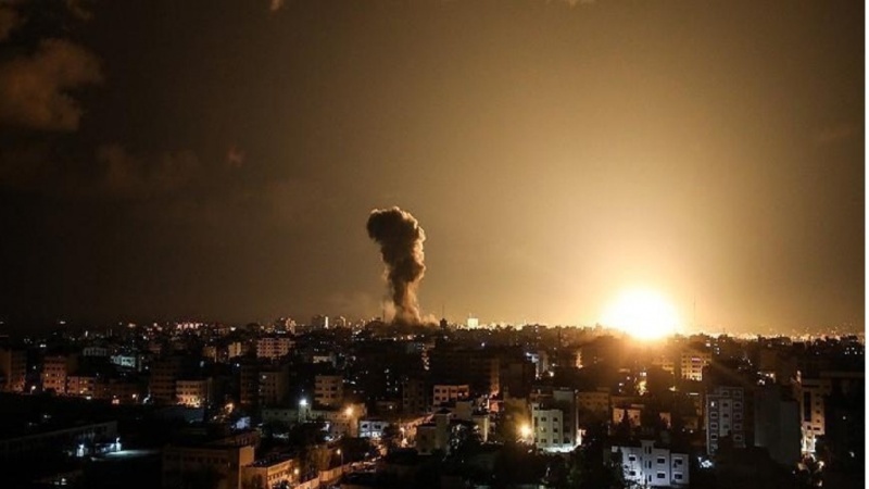इजरायल ने गाजा पर बमबारी की