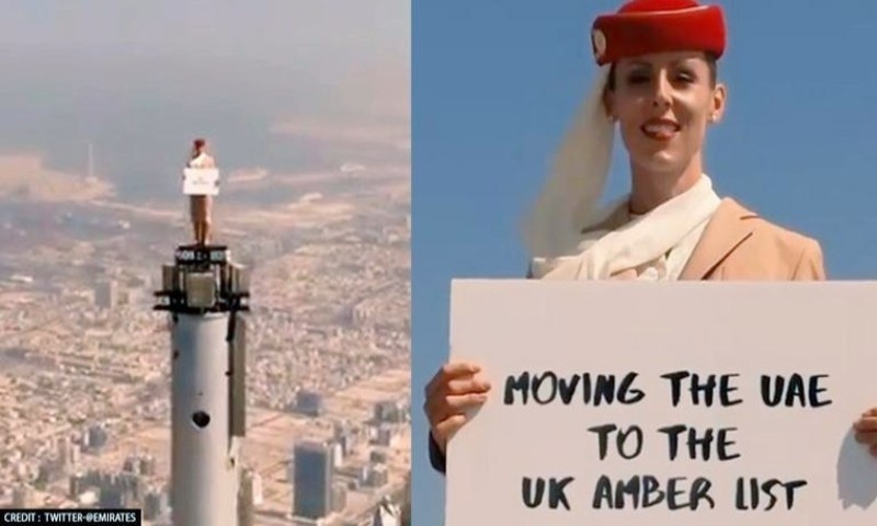 बुर्ज खलीफा की चोटी पर शूटिंग,महिला ने दुनिया को किया हैरान